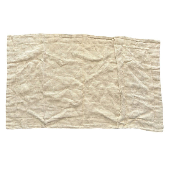 Bella Notte Linens Homespun King Sham Size 40" x 24" Pillow Case 100% Linen - Picture 7 of 10